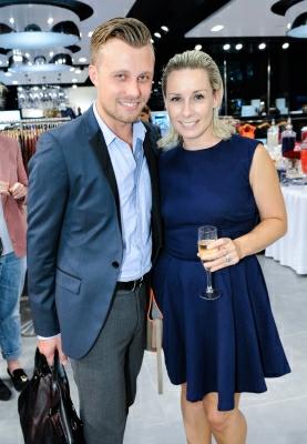 Guess 30th anniversary: Pete Harrison from ACP Magazines and Cleo magazine editor Gemma Crisp.